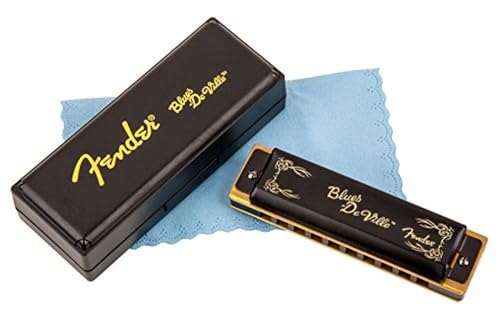 image for Fender Blues Deville Harmonica, Guitar Accessories, Key of D, black