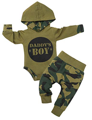 Fommy Newborn Baby Boy Clothes Plaid Letter Print Long Sleeve Hoodies + Long Pants 2PCS Fall Winter Outfits Set