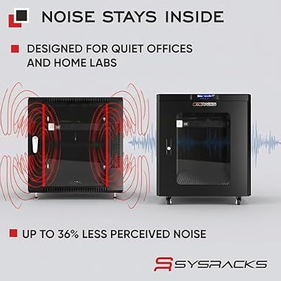 Quiet Racks Sysracks Soundproof Server Rack Cabinet Quiet Acoustic 19 India | Ubuy