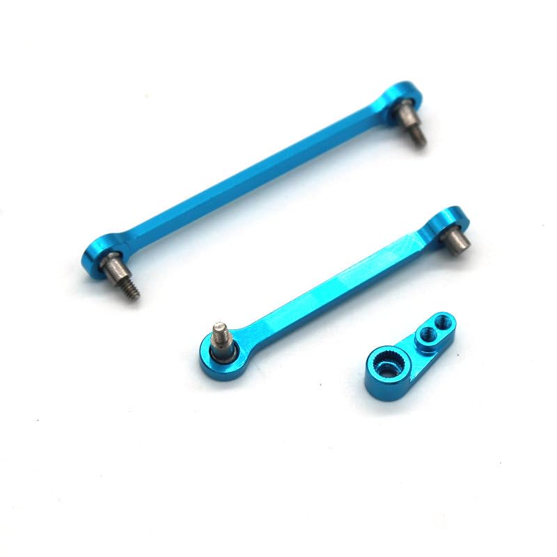 HLSONHENGM for WLtoys 284131 284010 284161 k989 k969 1/28 Remote Control car Accessories Steering Rod(Sky Blue)