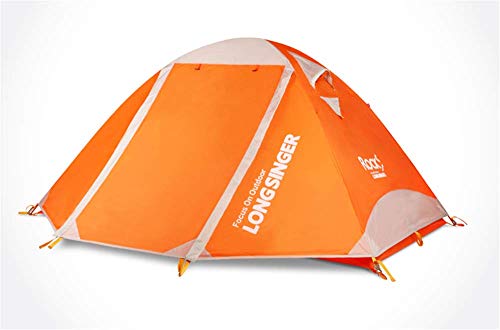 Sommeil de tente de voyage orange quatre saisons avec double toit ventilé et durable