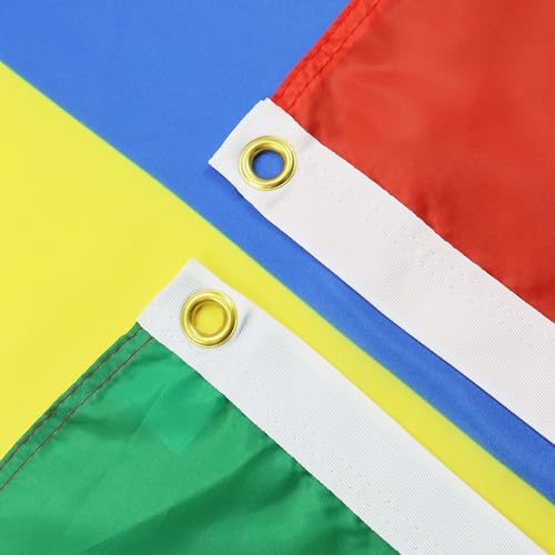 Image of AZ FLAG - Mauritius Flag - 3x5 Ft - Light Polyester Mauritian Banner with Two Brass Eyelets - Fade Resistant - Vivid Colors - 3' x 5' Feet - 150x90 Cm