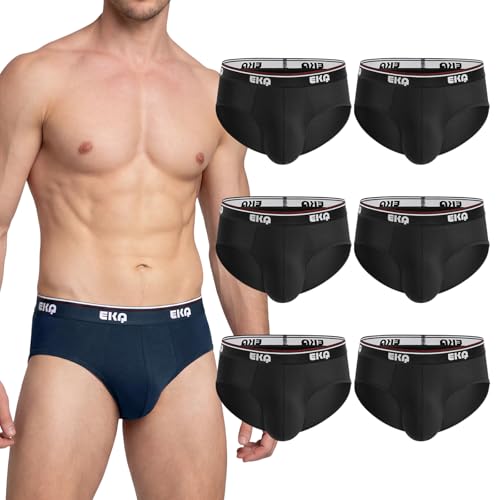 Catálogo de Trusa de Hombre . 44 EKQ Trusas para Hombre 6 Piezas,Calzones de Bambú Rayón Transpirables,Briefs Hombre,Ropa Interior Hombre con Pouch 3D,Suaves y Frescos,Cintura Elástica Que No Aprieta,Sin...