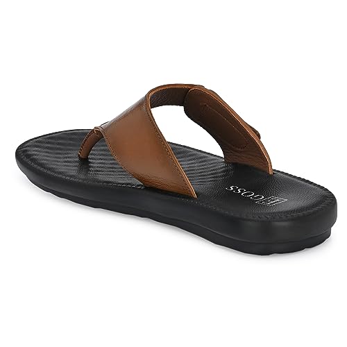 Image of egoss Slippers & Sandals Premium Genuine Leather Slipper Sandals For Men-C-20222