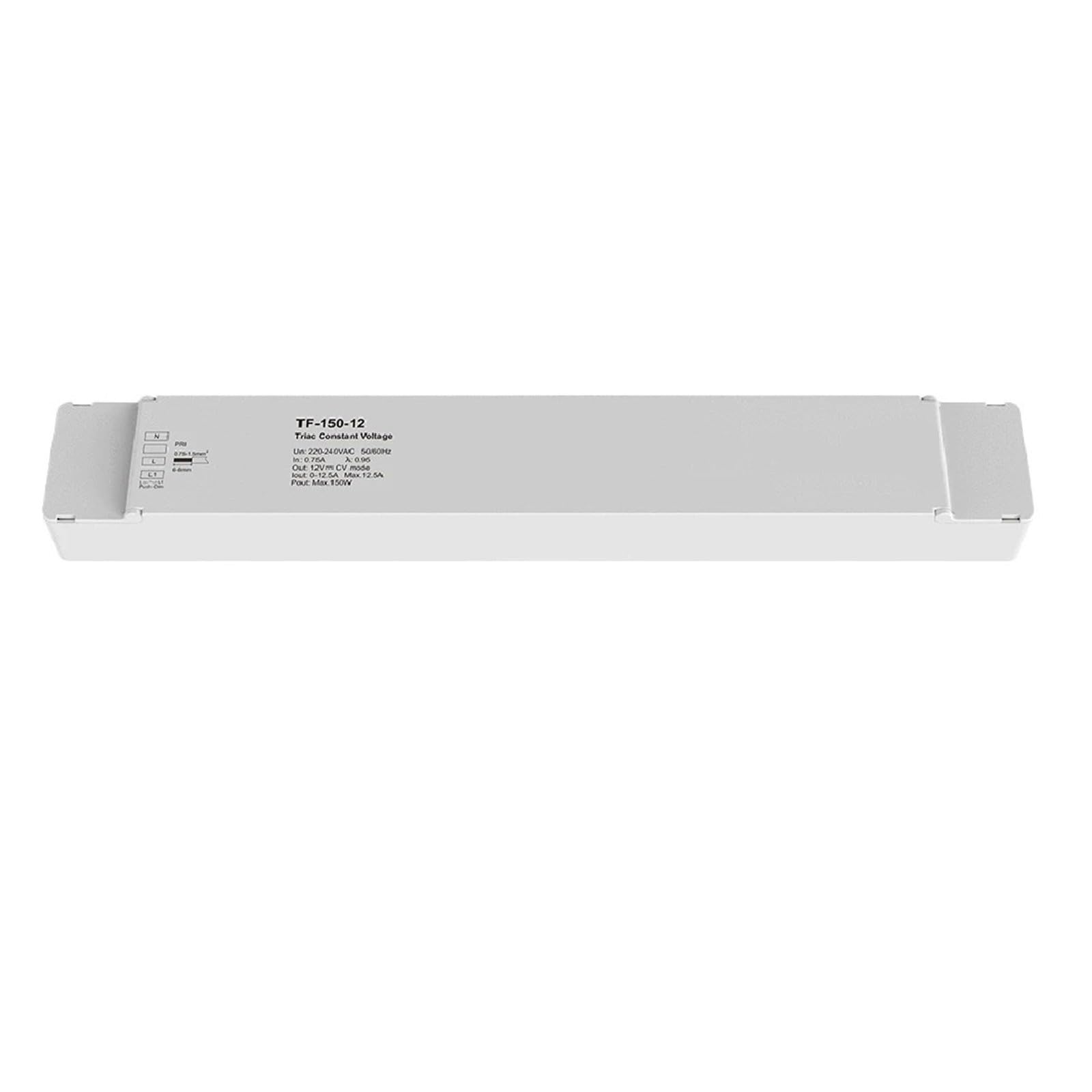 Driver dimmerabile Triac | 40 W 75 W 150 W TF-150-24 TF-150-12 Triac Dimming Driver a tensione costante CA a 12 V 24 V CC(TF-150-24 Only)