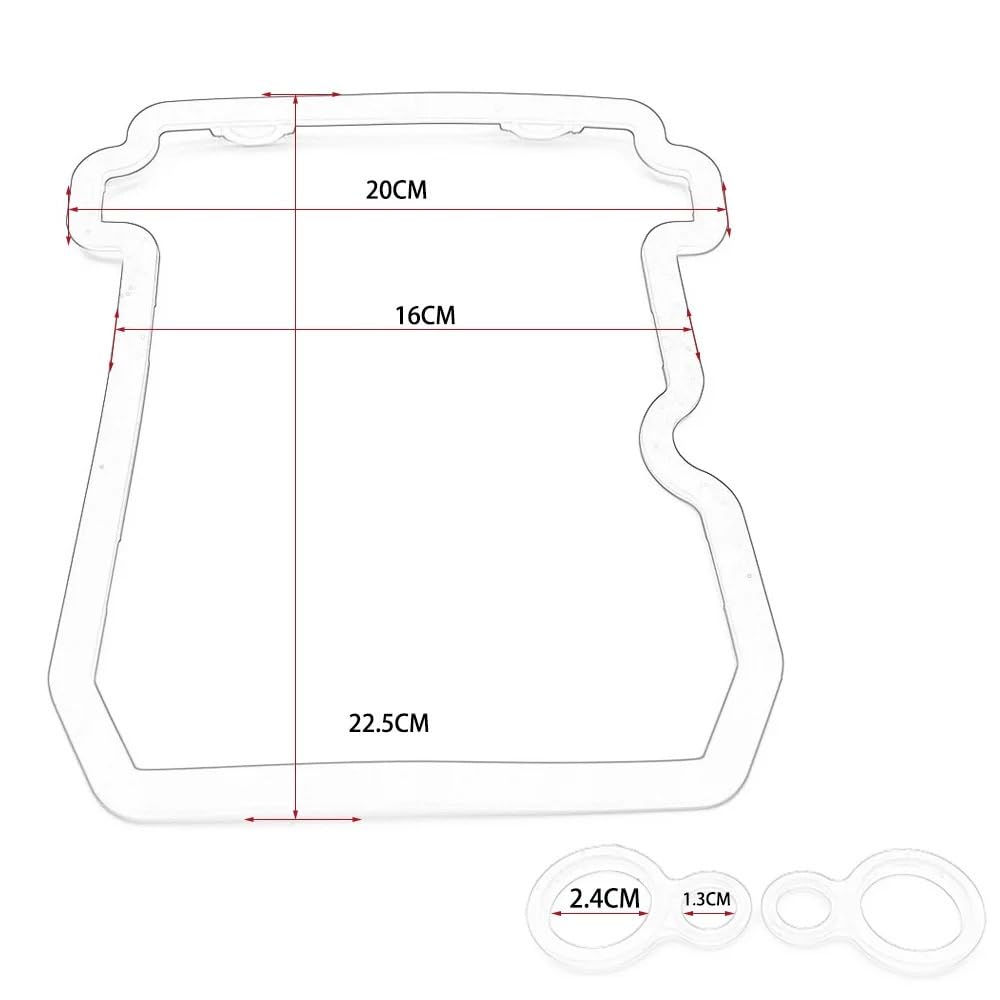 Juntas Protectoras de Culata Motocicleta, Sellado Motor 11061 0282 Profesional para Kawasaki EX250 para Ninja 50 300