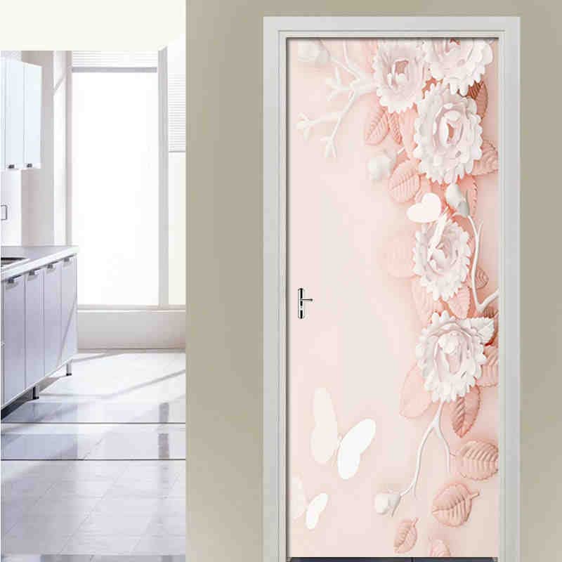 Roze Bloemen Deur Botanische Poster | Poster Store NL