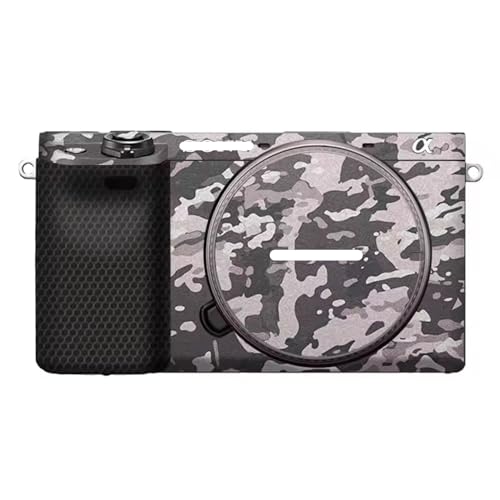 Mebont ステッカーは、Sony ソニー A6300 A6400 に適合する保護装飾ステッカーで、耐擦傷性、耐摩耗性を備えたカメラスキン保護フィルム、迷彩 (カモブラック)