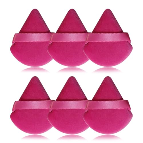 4/6/15Pcs Soft Powder Puff Triangles - Cosmetic Body Loose Powder Wet Dry Makeup Tool Set for Face - Sponge Puff