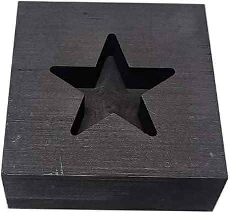 LLF Star Graphite Casting Ingot Mold Metal Refining Scrap Gold Silver Star Mold