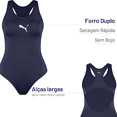 Maiô Nadador, Puma, Feminino, Marinho, M