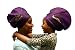 XL PURPLE - Silicone Swim or Shower Cap For Dreadlocks, Braids and Longer Hair Styles