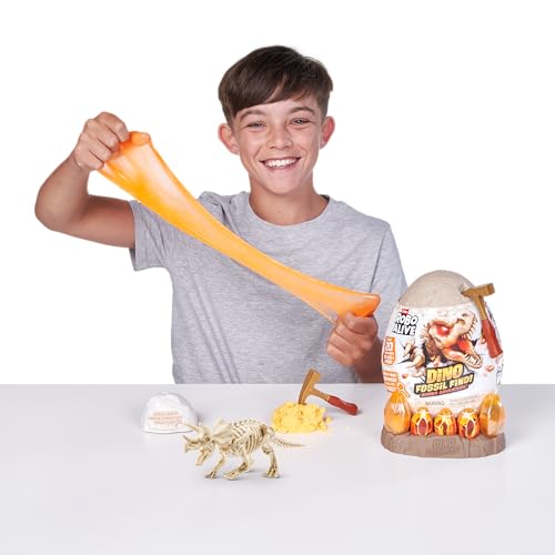 Robo Alive Fossil Find Amber Adventure (Triceratops) by ZURU, Surprise Unboxing and Dinosaur Toy for Boys by Robo Alive - Used condition - Image 6