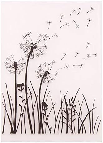 Welcome to Joyful Home 1PC Dandelion Background Embossing Folder for Card Making Floral DIY Plastic Scrapbooking Photo Album Card Paper DIY Craft Decoration Template Mold