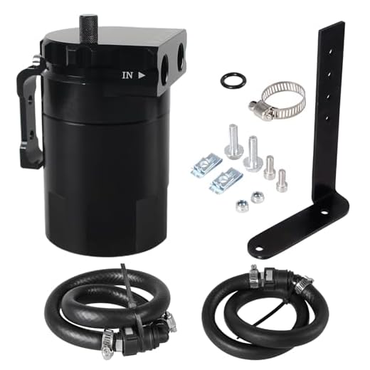 YESHMA Oil Catch Can Compatible with Ford F150 5.0L 2.7EB 3.5EB 2011-2024, Expedition 3.5L EcoBoost 2018-2021 - 350ml Baffled Oil Separator Tank