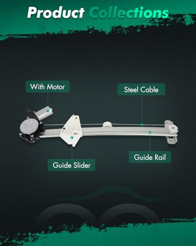 Image of SCITOO Front Left Driver Side Power Window Regulator With Motor Replacement for 2009-2015 for Honda Pilot