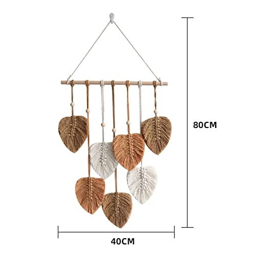 gazechimp Macramê para pendurar na parede, tapeçaria tecida, decoração Boho, pingente, ornamento, fo