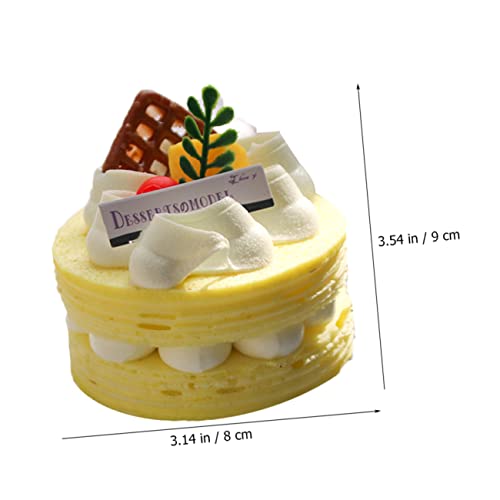 Luxshiny 5 Pçs Simulação De Bolo Decorações Para Cerimônia De Casamento Sorvete Brinquedo Muffins De