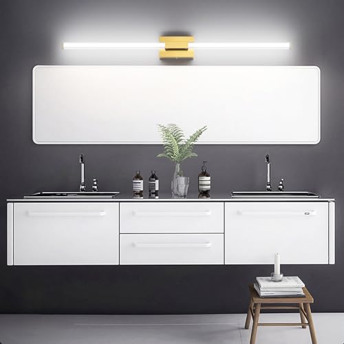 Ralbay 48inch Gold Bathroom Vanity Lights Bar 36W Modern LED Gold Vanity Light Fixtures Over Mirror(5500K White Light) by Ralbay - Used condition - Image 2