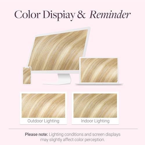 Image of GOO GOO Clip in Hair Extensions Real Human Hair Blonde Remy Extensions