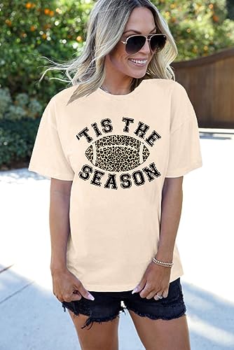 Football Shirts for Women Game Day Tshirt Sunday Football Graphic Tee Top Funday Shirt Blouse3