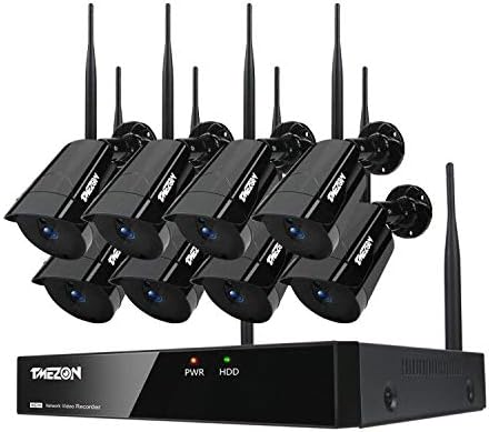 TMEZON 8-Channel Wireless Security Camera System