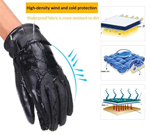 Guantes calefactados para moto en rutas de invierno y deportes de montaña al aire libre 3