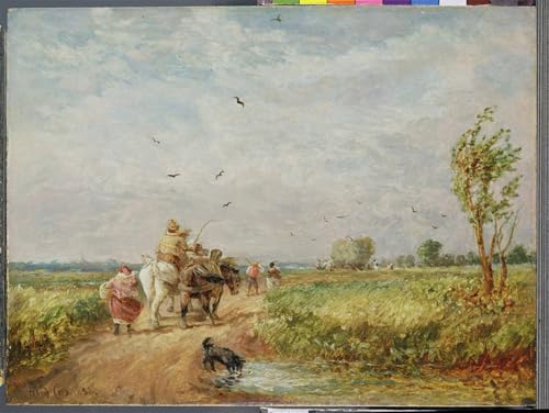 Impression tableaux peinture sur toile paysage David Cox pour déco de chambre 60x90