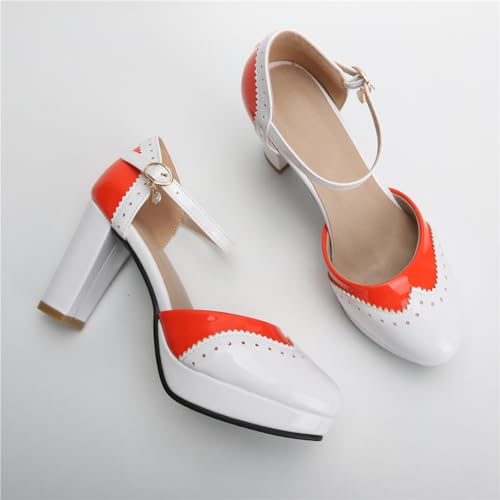 Image of FOREADA Mary Janes for Women Platform Heels Bow Kawaii Shoes Vintage Dress Pumps