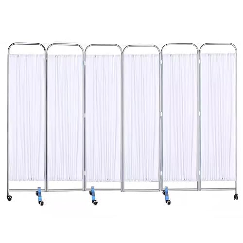 Paravent médical extensible sur roulettes pour masquer un lit de malade et isoler les regards - 2
