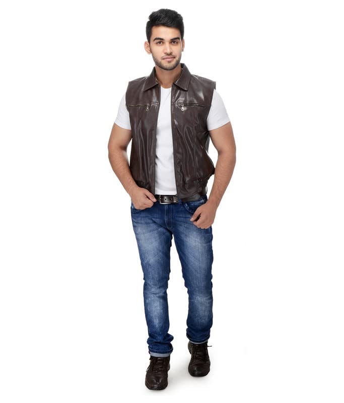 Le Alba Mens Faux Leather Jackets (Nic)