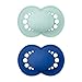 MAM Juego de 2 chupetes Originales de Elements en Forma simétrica y Adaptada a la mandíbula, de Silicona SkinSoft, Forma respetuosa con la Lactancia, con Caja para Chupete, 16 Meses, Azul/Verde
