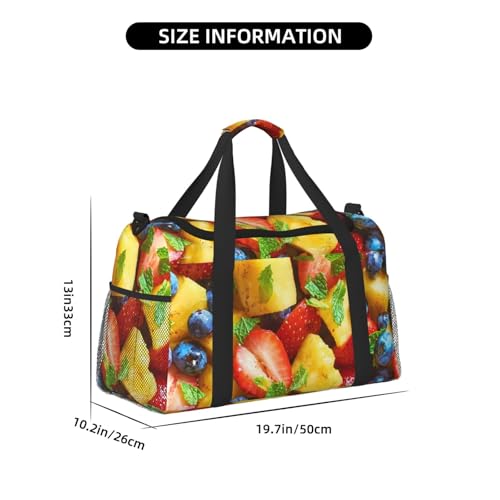 Fruit Salad Travel Duffle Bag – Large Capacity Hand & Shoulder Bag For Sports, Gym, Fishing & Outdoor Adventures4