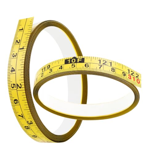 2-Pack cinta métrica adhesiva 3 m acero