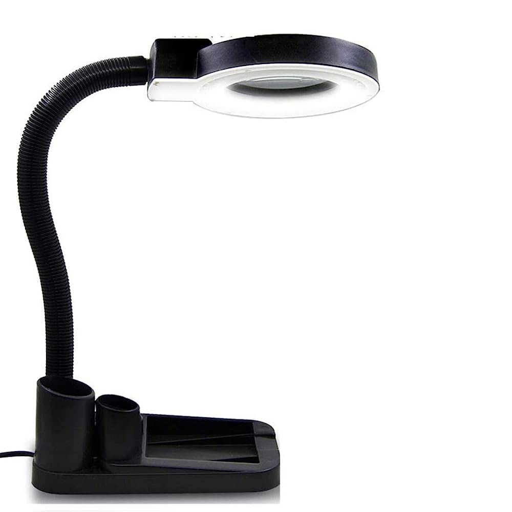 Loupe de bureau LED 5x 10x CRODY pour lecture et soudage
