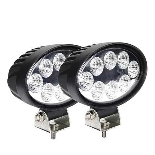 WIJHJET Faro Delantero Faro LED Trabajo Para Cosechadoras Todoterreno Para John Para Deere Para Pulverizadoras Para Kubota Para Toyota(2piece 5inch 18W)
