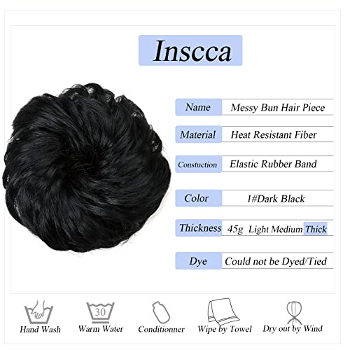 Chignon Facile per Capelli Jet Nero Ciambella per