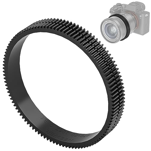 NEEWER PG008 Seamless Follow Focus Gear Ring 0.8 MOD for ø78-80mm Lens, Compatible with SmallRig Compatible with Tilta NEEWER Follow Focus for Canon Sony Nikon Fujifilm Panasonic Sigma Lens