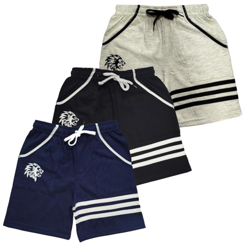 Image of LilBits Boys Pack of 3 Striped Shorts