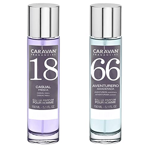 Set de 2 Perfumes Caravan Hombre Nº66 y Nº 18