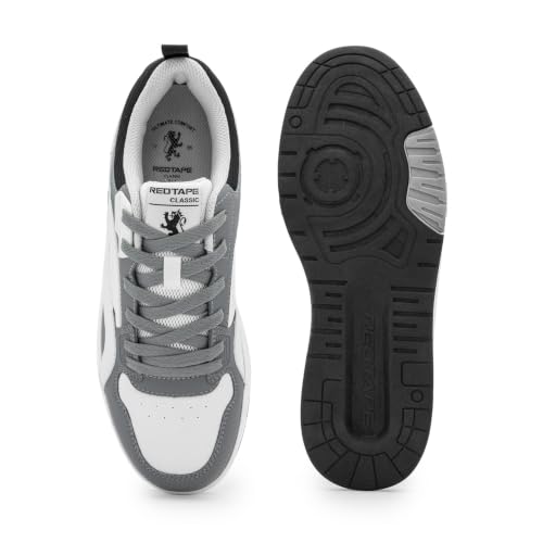 Image of Red Tape Low Cut Sneaker for Men in White Ash Green | Sneaker | White ASH Green | 10 UK