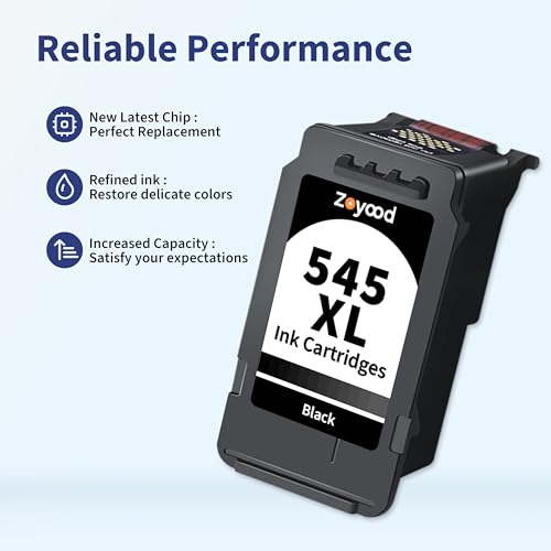 Zoyood 545XL 546XL Ink Cartridges Compatible with Canon PG-545XL Black CL-546XL Colour Ink Cartridge Multipack PG545 CL546 for Pixma TS3355 TS3350 TS3150 MG3050 MG2550S MG2950 TR4550 TR4551 TR4650 - Image 4
