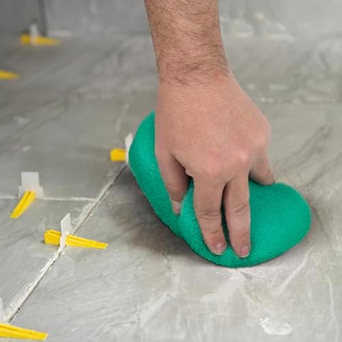 QEP 70020-18 Epoxy Grout Sponge 7" x 5" x 2-1/2" Teal Color - Individually Bagged - 1