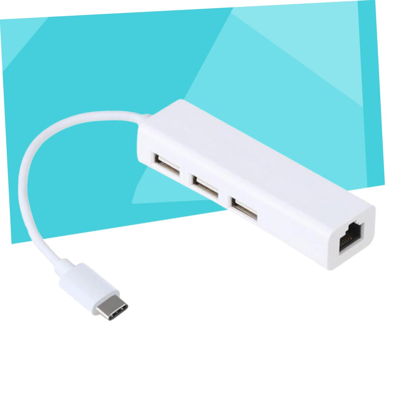 OSALADI 2pezzi Type-c Ethernet Adapter Con Porte Usb Hub Per Plus Note e Adattatore Lan Gigabit Per Connessione Stabile e Veloce Dispositivi Mobili e Computer