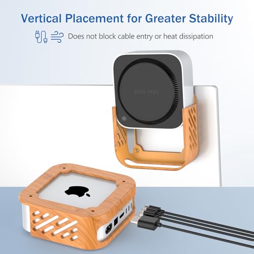 Soporte Mac Mini M4 bajo escritorio para ganar espacio y ventilar 7