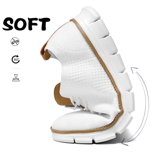 Mens Casual Dress Shoes Fashion Walking Sneakers Mesh Business Oxfords Work Lightweight Soft Sole2