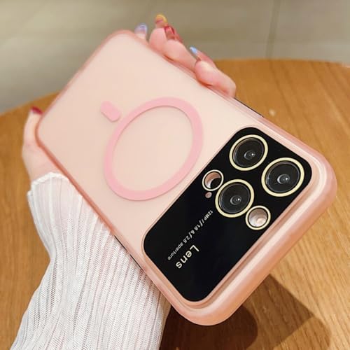 Couverture de charge mate transparente iPhone 15 Pro coque magnétique mince
