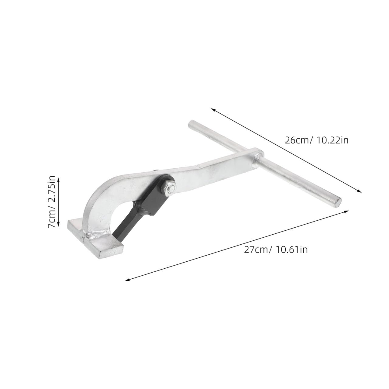 Ciieeo Robuster Schachtdeckelheber aus Stahl T förmiger Hebehaken für Kanaldeckel Ergonomischer Griff Leichtes Hebewerkzeug für Industrie und Straßeninstandhaltung