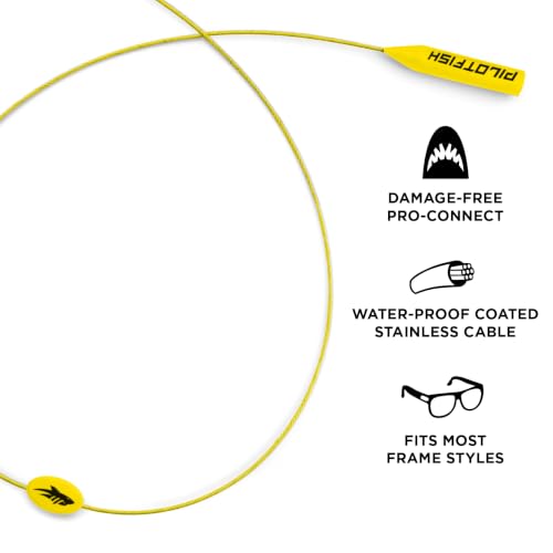 Image of Pilotfish Wire Sunglasses Strap, No-Tail Eyewear Retainer for Glasses, Secure Eyeglass Holder for Sports and Outdoors