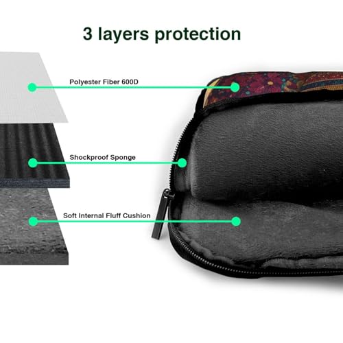 Bolso portátil impermeable con patrones étnicos 13" miniatura 5